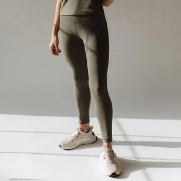 Albion INTENTION LEGGINGS 7/8, OLIVE - Picture 2 of 3